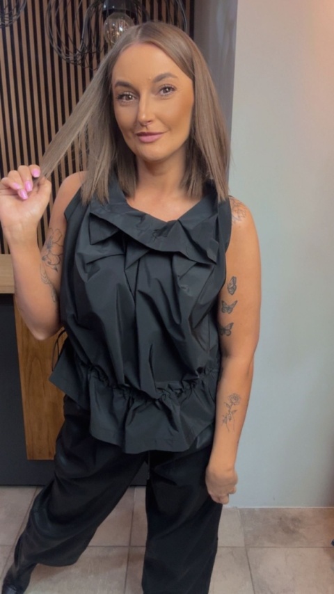 Bluzka Wendy Trendy - model z efektem „crinkle"