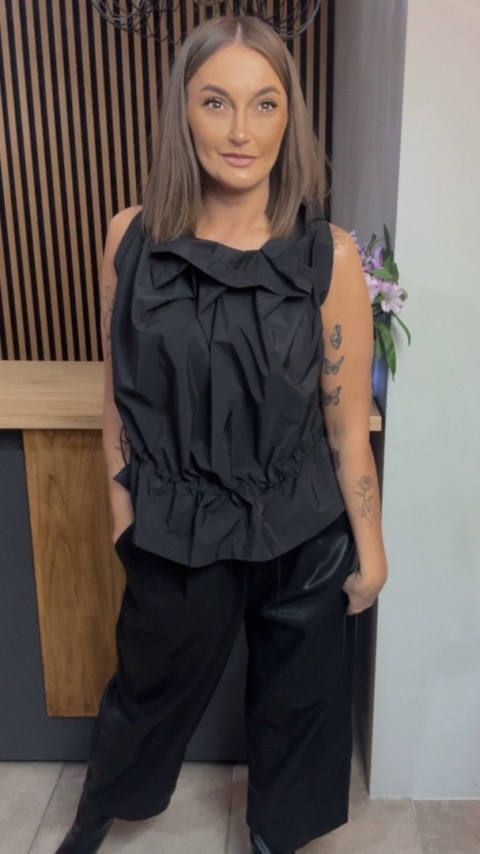 Bluzka Wendy Trendy - model z efektem „crinkle"