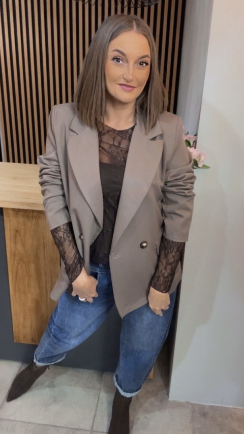 Elegancka Marynarka Dwurzędowa – Fango