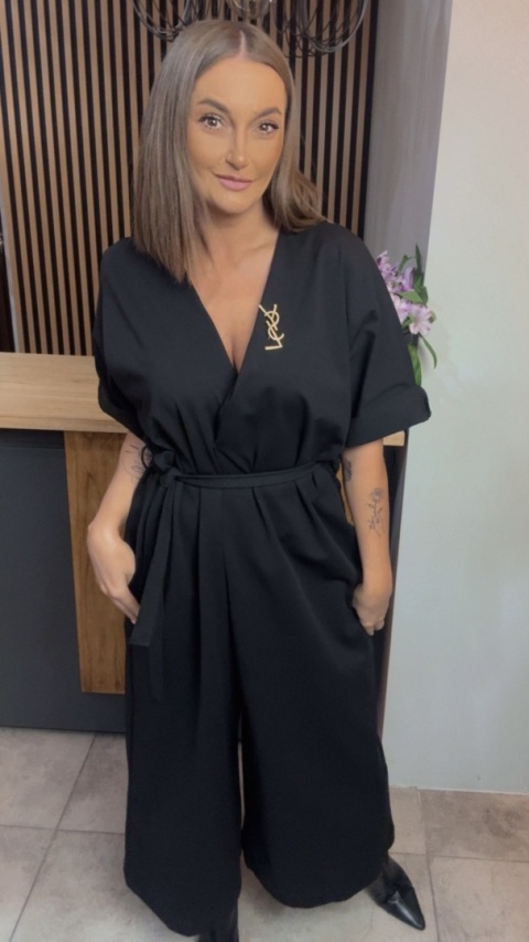 Kombinezon Palazzo Wendy Trendy z paskiem pianka