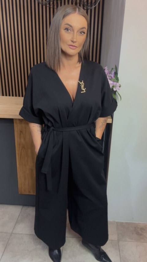 Kombinezon Palazzo Wendy Trendy z paskiem pianka