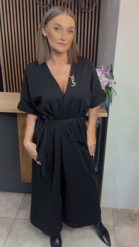 Kombinezon Palazzo Wendy Trendy z paskiem pianka