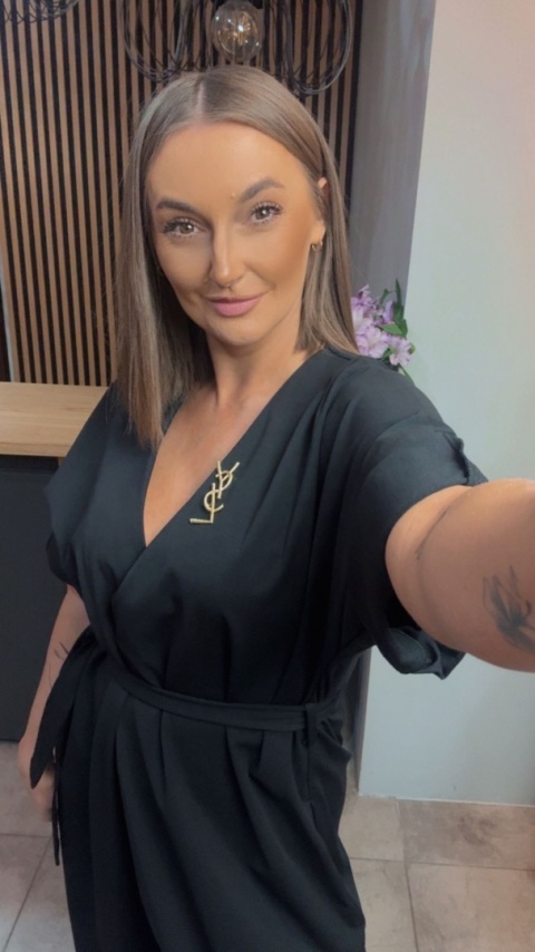 Kombinezon Palazzo Wendy Trendy z paskiem pianka