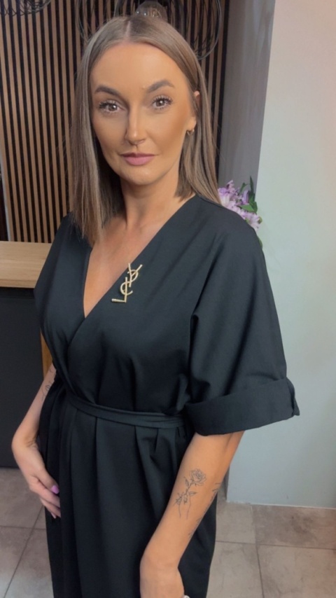 Kombinezon Palazzo Wendy Trendy z paskiem pianka