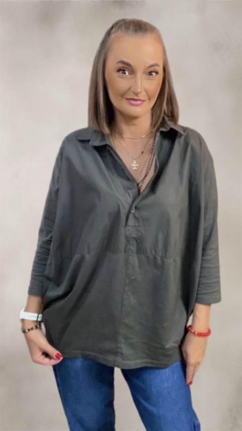 Koszula łączona Wendy Trendy - Grafit