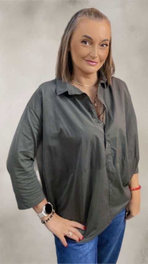 Koszula łączona Wendy Trendy - Grafit