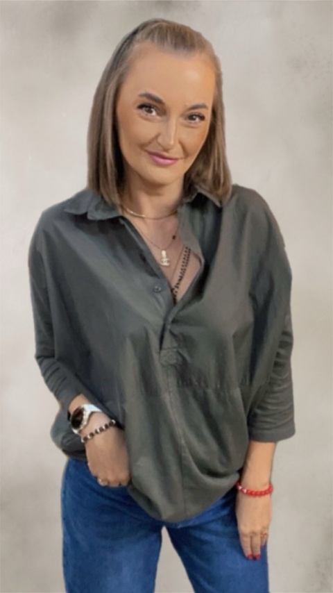 Koszula łączona Wendy Trendy - Grafit