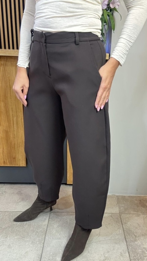 Spodnie balloon Lumina - Brąz