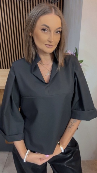 Bluzka Casual Wendykei - Czarna