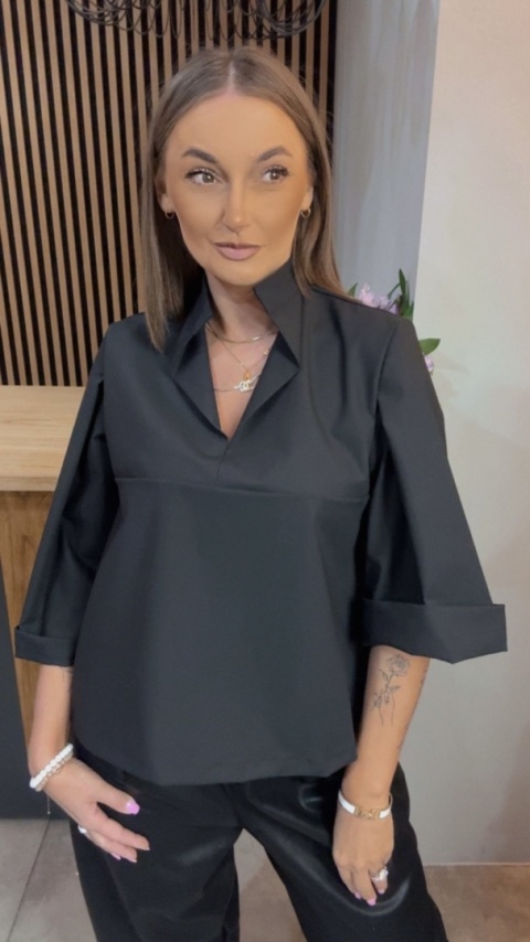 Bluzka Casual Wendykei - Czarna