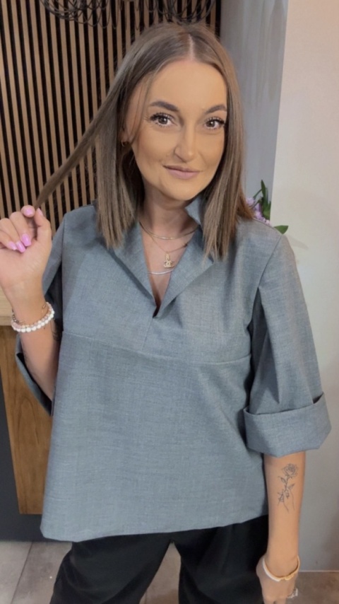 Bluzka Casual Wendykei - Grafit