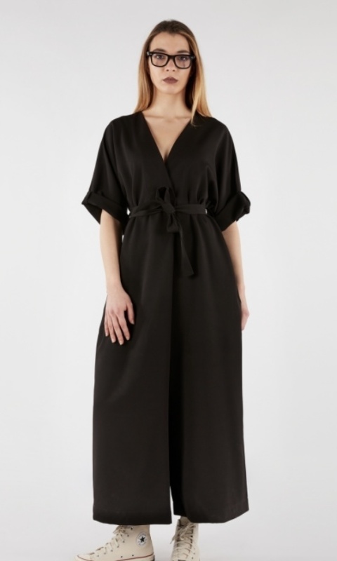 Kombinezon Palazzo Wendy Trendy z paskiem tkanina