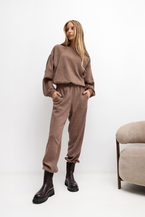 Komplet sztruksowy Lenoshka - Camel