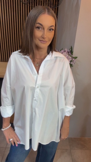 Koszula Wendy Trendy - Oversize - Biała