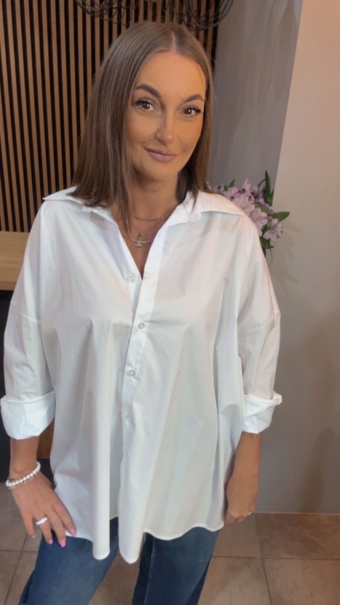 Koszula Wendy Trendy - Oversize - Biała
