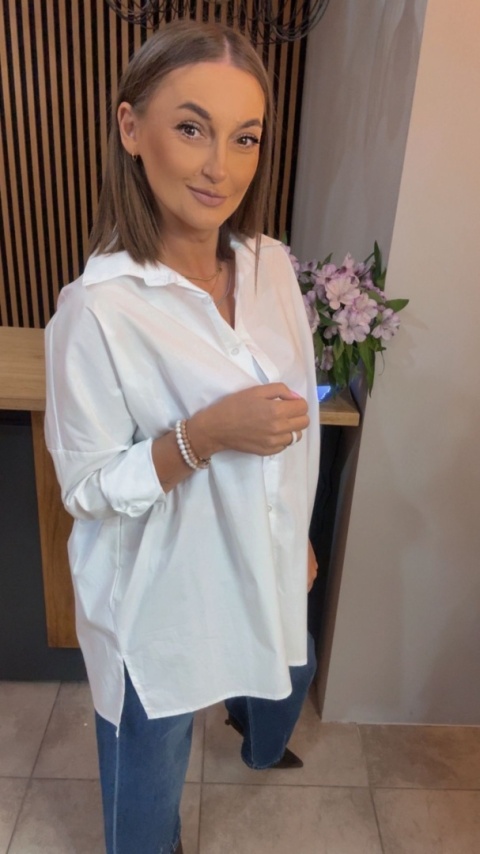 Koszula Wendy Trendy - Oversize - Biała