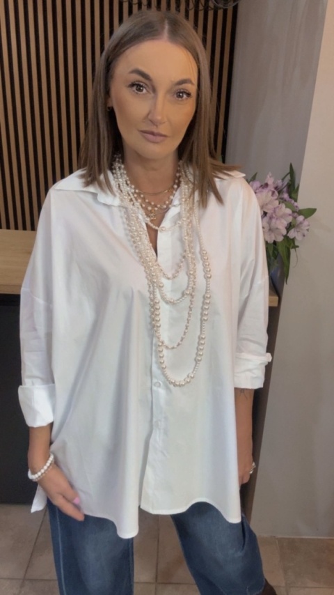 Koszula Wendy Trendy - Oversize - Biała