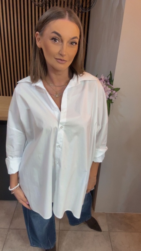 Koszula Wendy Trendy - Oversize - Biała
