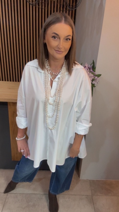 Koszula Wendy Trendy - Oversize - Biała