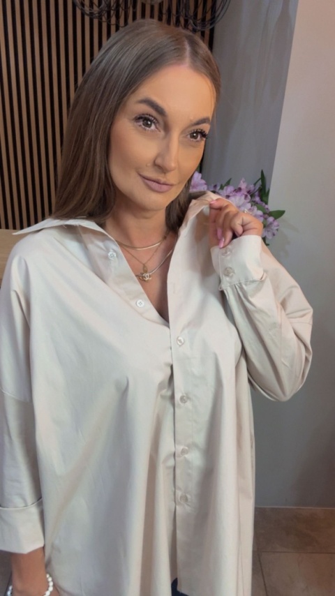Koszula Wendy Trendy – Oversize - Beżowa