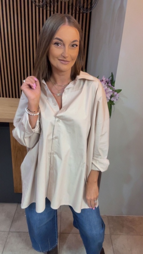 Koszula Wendy Trendy – Oversize - Beżowa