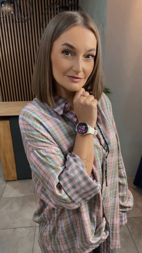 Koszula oversize w pastelową kratę – 100% bawełna