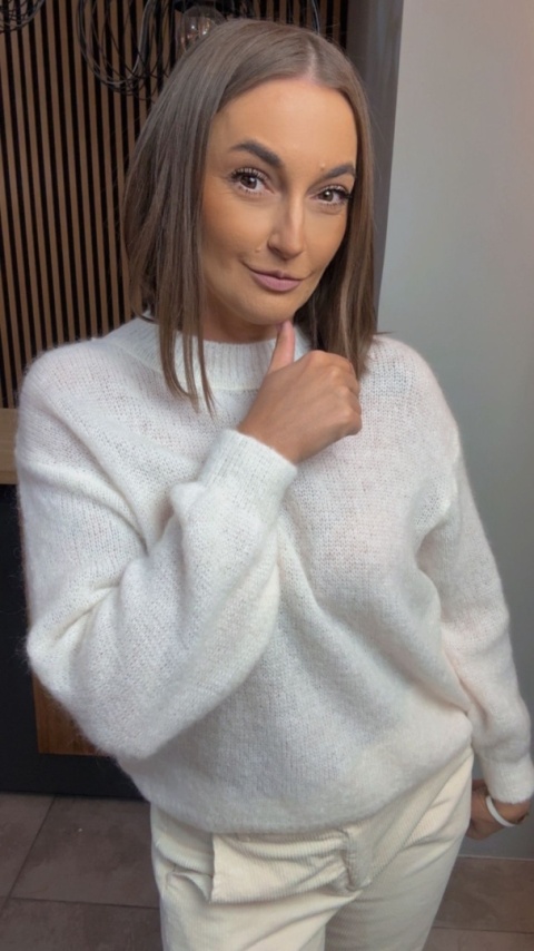 Sweter Miss Lucky Merinos - Śmietanka