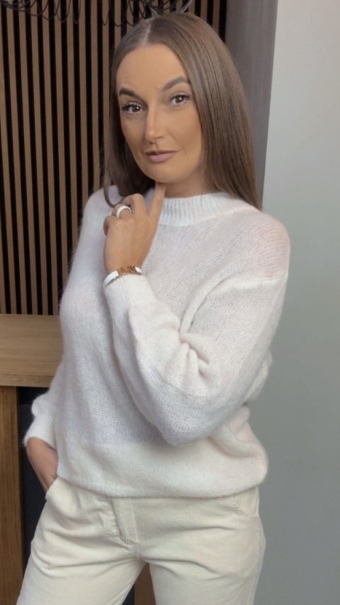 Sweter Miss Lucky Merinos - Śmietanka