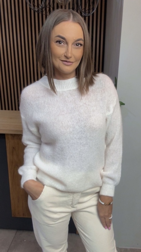 Sweter Miss Lucky Merinos - Śmietanka