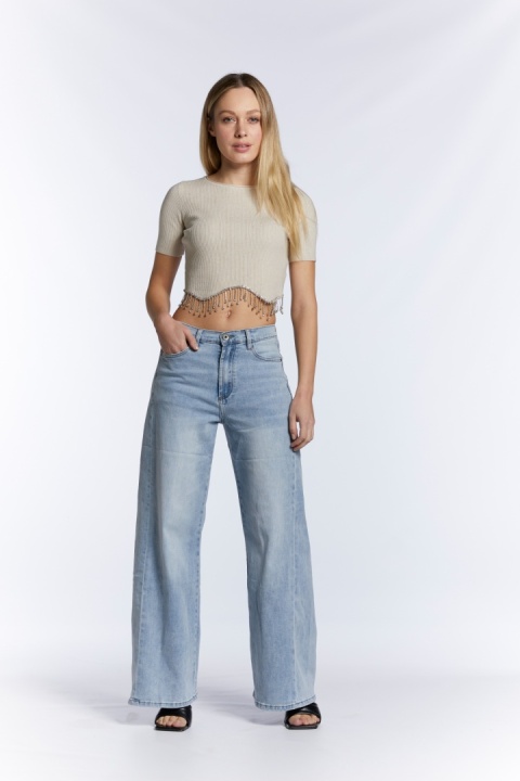 Jeansy 3D Denim Wide Leg 3D-9211