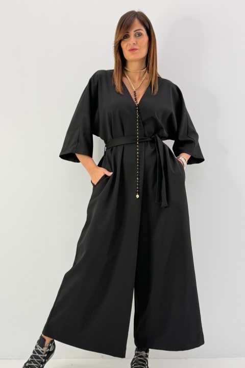 Kombinezon Palazzo Wendy Trendy z paskiem tkanina