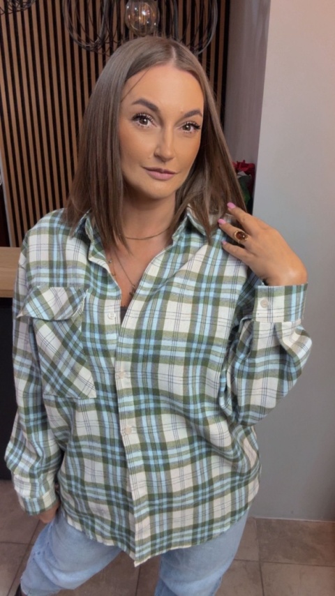 Koszula flanelowa w kratę – Jirunlian