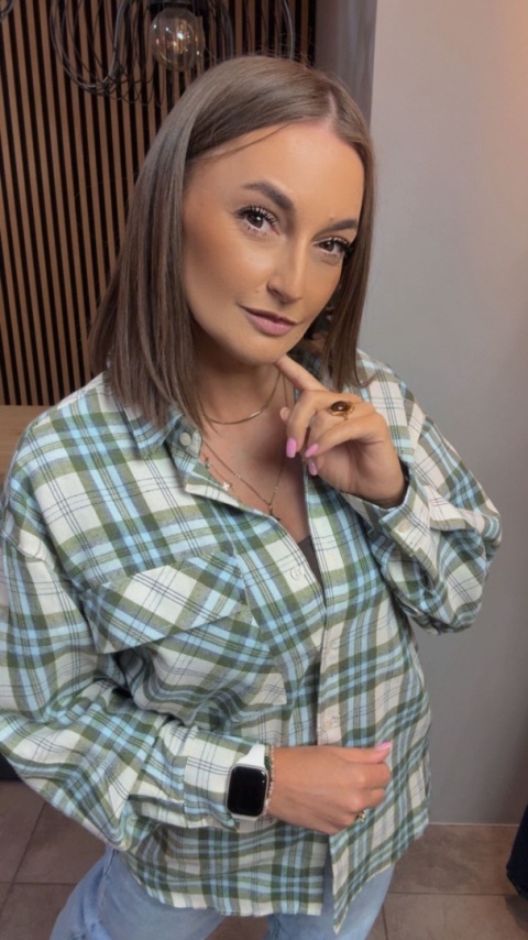 Koszula flanelowa w kratę – Jirunlian