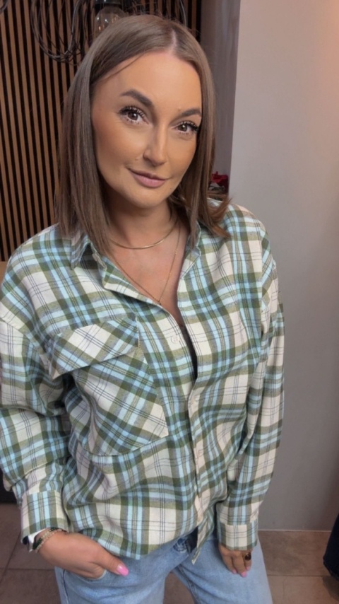 Koszula flanelowa w kratę – Jirunlian