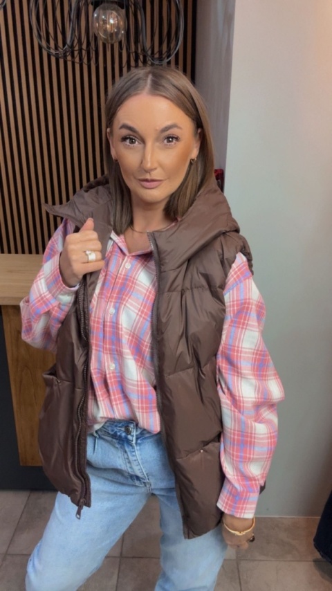 Koszula flanelowa w kratę - Jirunlian