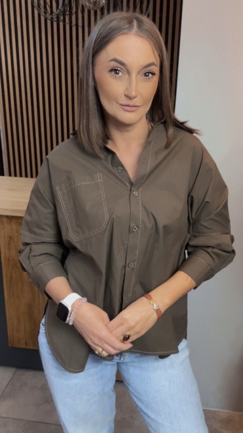 Koszula oversize Wiya W5927 – Moro