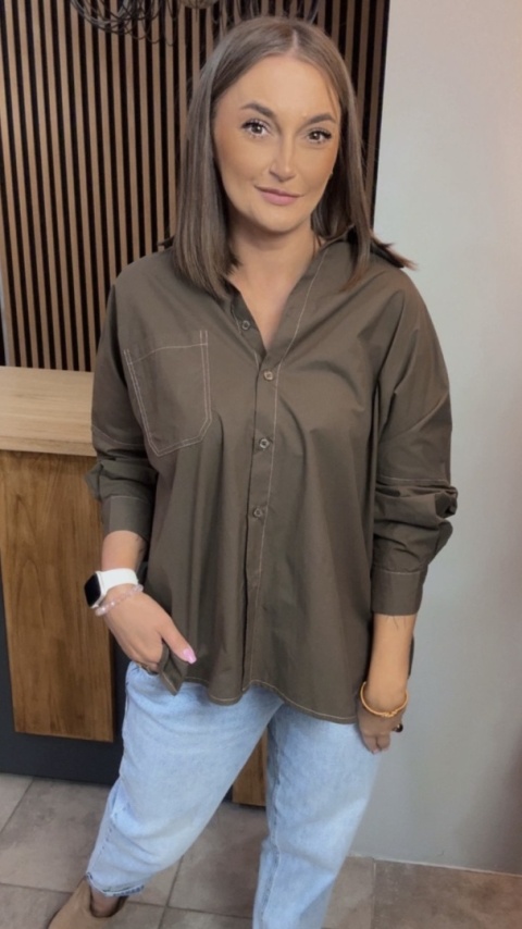 Koszula oversize Wiya W5927 – Moro