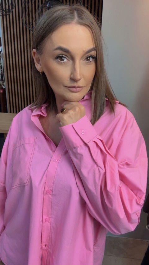 Koszula oversize Wiya W5927 – Rosa