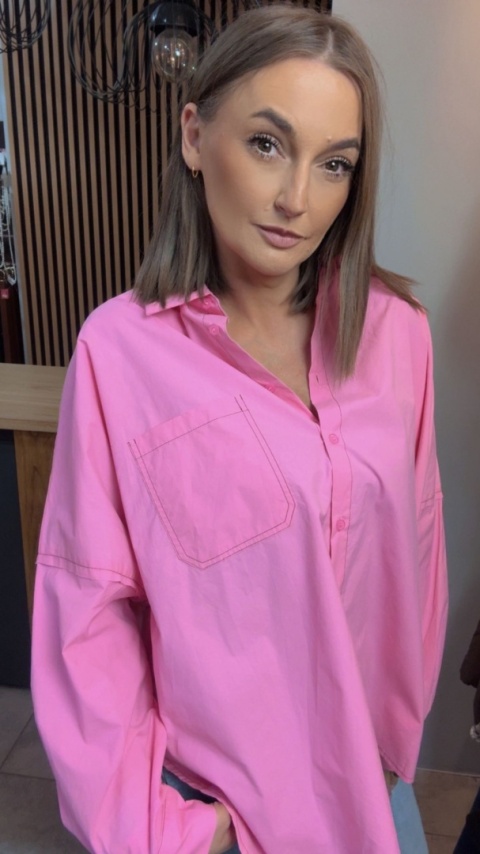 Koszula oversize Wiya W5927 – Rosa