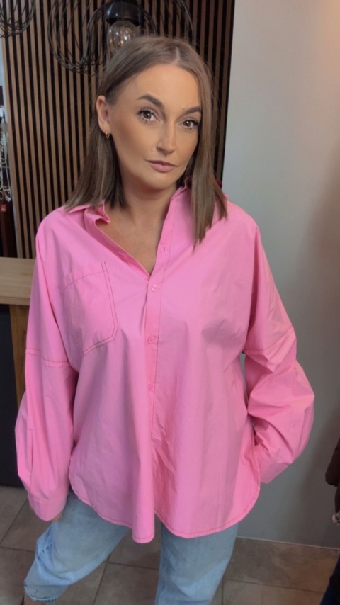 Koszula oversize Wiya W5927 – Rosa