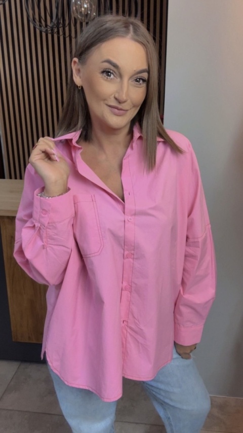 Koszula oversize Wiya W5927 – Rosa