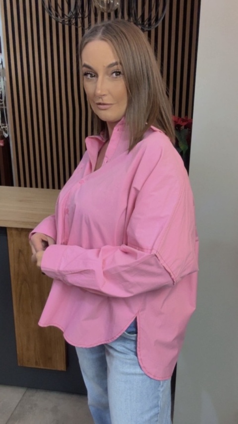 Koszula oversize Wiya W5927 – Rosa