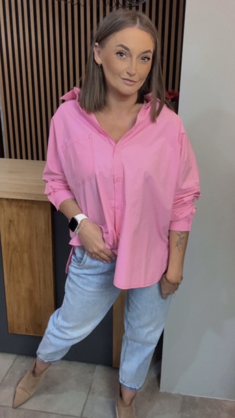Koszula oversize Wiya W5927 – Rosa