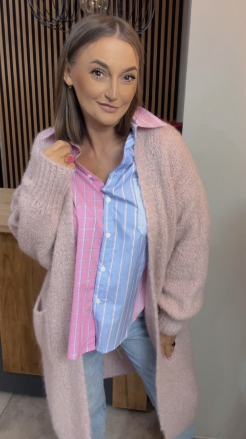 Koszula oversize patchwork WIYA - Rosa