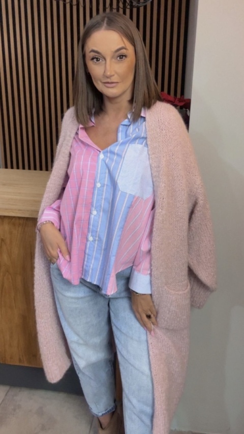 Koszula oversize patchwork WIYA - Rosa