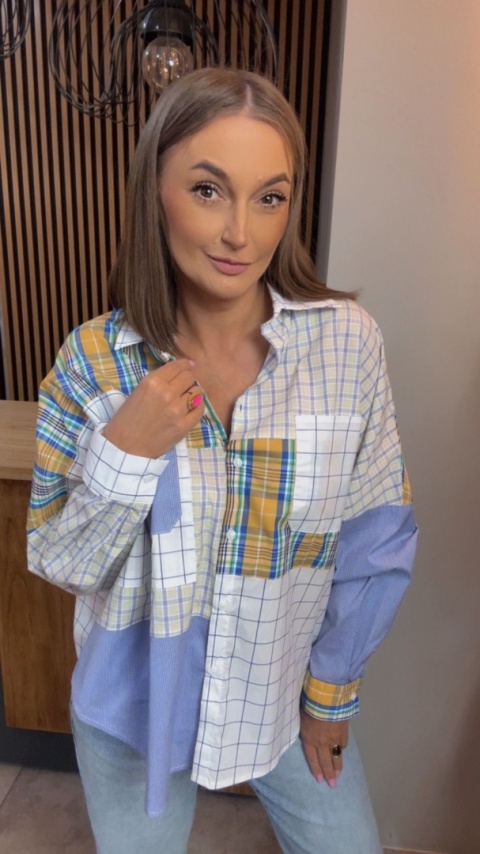 Koszula patchwork Wiya W5926