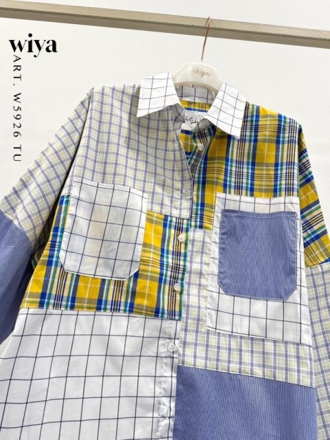 Koszula patchwork Wiya W5926
