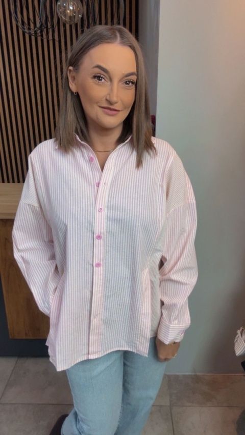 Koszula w paski oversize WIYA - Rosa