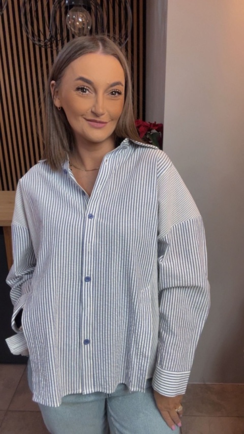 Koszula w paski oversize WIYA - Viola