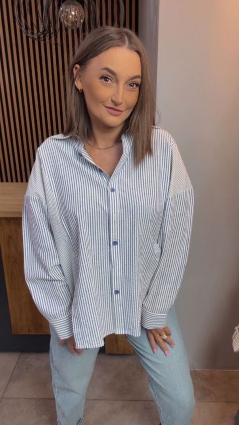 Koszula w paski oversize WIYA - Viola